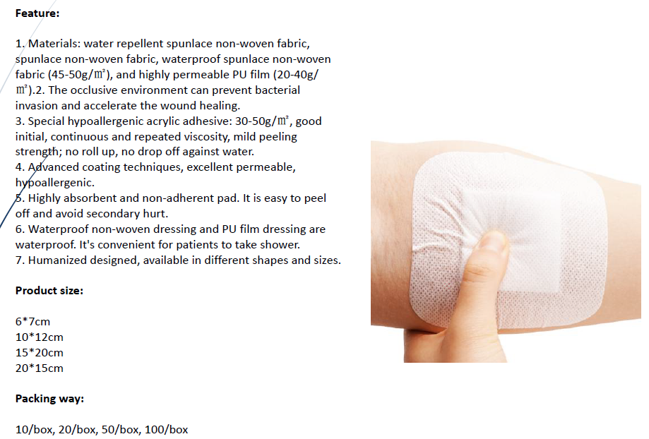 Non woven dressing
