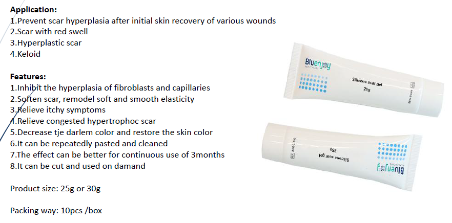 Silicone scar tube